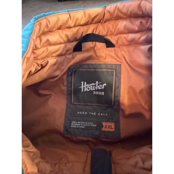 Howler Bros Men's Merlin Jacket Gravel/Ultramarine Puffer Quilted Soft Shell XXL - Picture 8 of 16